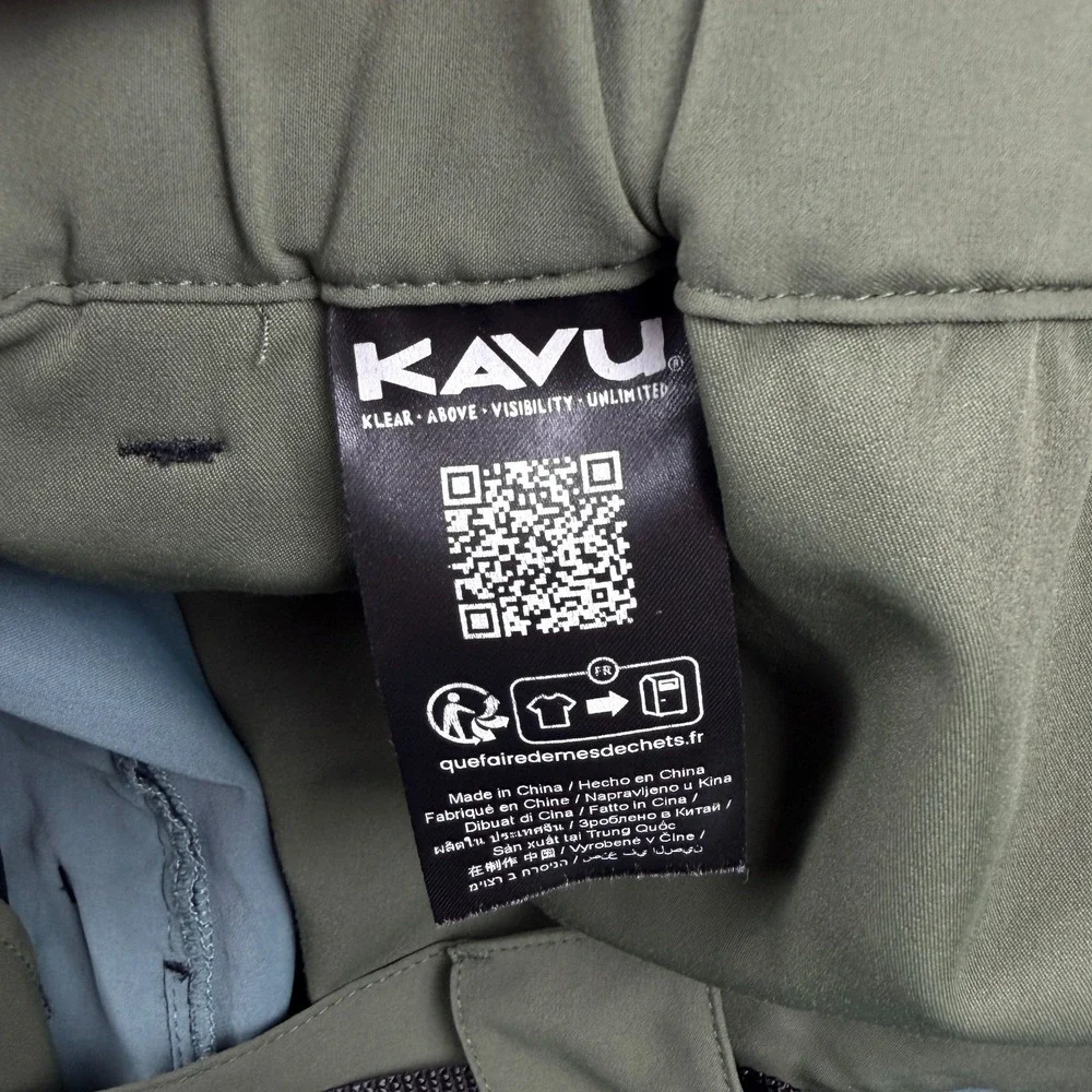 Kavu Chilli Lite Shorts Mens 2XL Colorblock Belted Hiking Performance Gorpcore